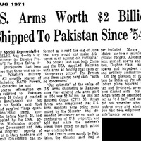 Indian army recalls details of $2 billion US-Pak arms deal before 1971 war