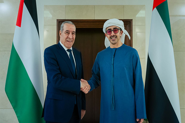Abdullah bin Zayed receives Hussein Al-Sheikh, discussing regional developments