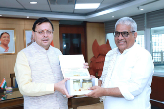 Uttarakhand CM Pushkar Singh Dhami seeks approvals for key projects from union minister Bhupendra Yadav