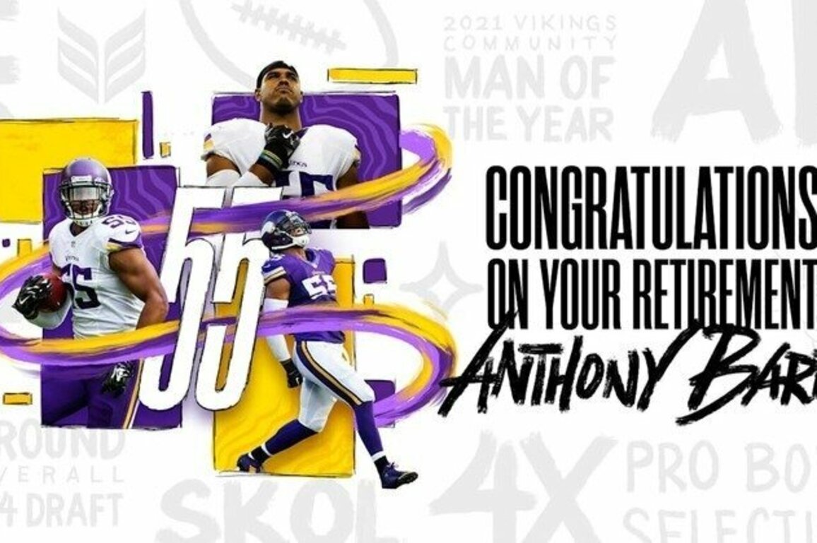 Anthony Barr Retires from Football as Viking Through & Through