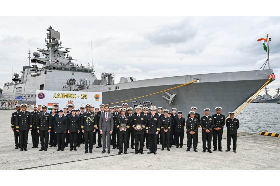 INS Sahyadri arrives at Yokosuka for India-Japan Maritime Exercise JAIMEX 25