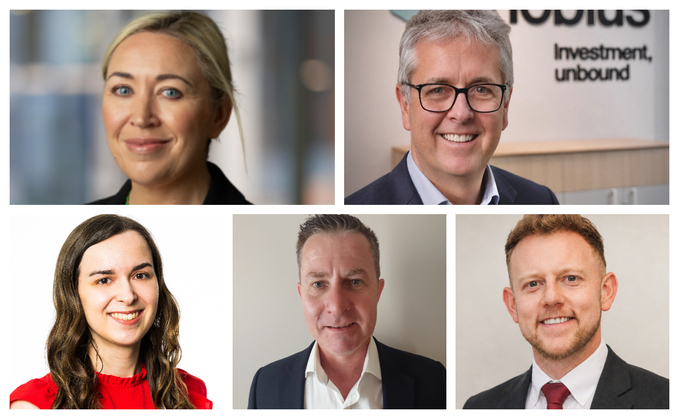 (Top row left to right): Standard Life’s Emma Furlonger and Mobius’ Lee Nicholls. (Bottom row left to right): Hymans Robertson’s Lauren Branney, Cartwright Pension Trusts’ Andrew Hunter and Broadstone’s Josh Clark