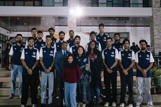 Indian envoy to Zimbabwe Bramha Kumar hosts Team India in Harare ahead of second T20I