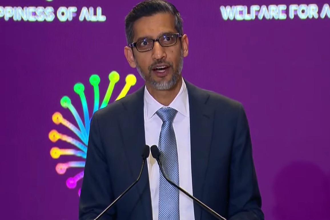 "Google is establishing a full-stack AI hub, part of our 15 billion USD investment in India": Sundar Pichai