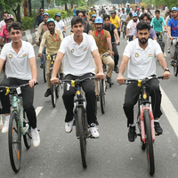 With aim of obesity, pollution-free nation, 34th edition of Fit India Sundays on Cycle organised