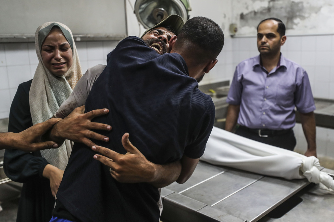 MIDEAST-GAZA CITY-MOURNING