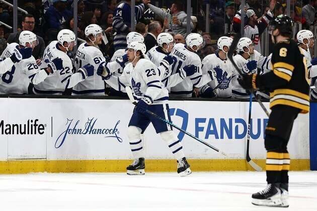 Maple Leafs collect rare win as Matthew Knies strikes twice vs. Bruins