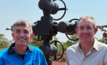 NT Energy Minister (R) at Tamboran Resources site in the NT