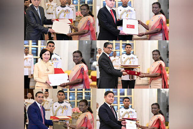 Envoys of six countries present credentials to President Murmu, including Bangladesh and Turkey