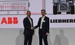 Oliver Weiss, executive VP at Liebherr Mining and ABB Global Head of Mining Max Luedtke 