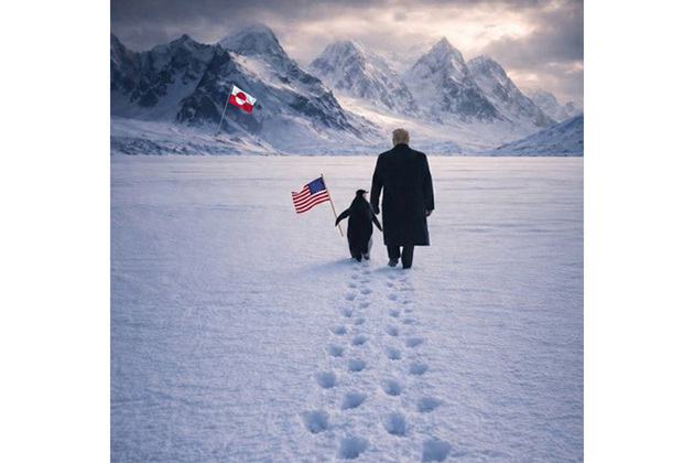 "Embrace the penguin": White House shares AI-generated Greenland image amid renewed Arctic push