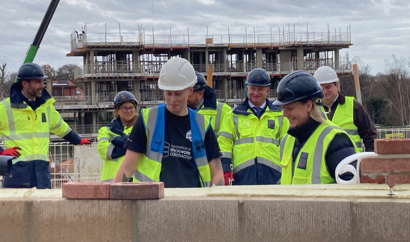 Lauren Stretch with apprentices  © Brentwood BC 
