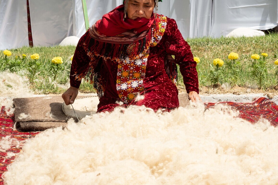 TURKMENISTAN-ASHGABAT-TURKMEN CARPET DAY
