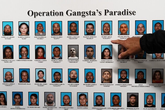Federal officers arrest 2 dozen Mexican Mafia members and associates in California