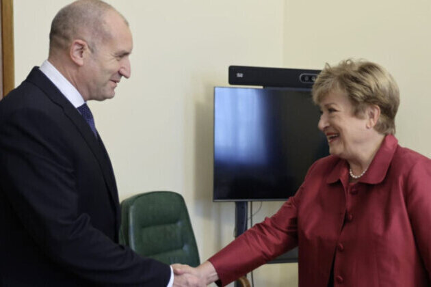 Bulgaria Needs New Growth Model, Radev Tells IMF's Georgieva