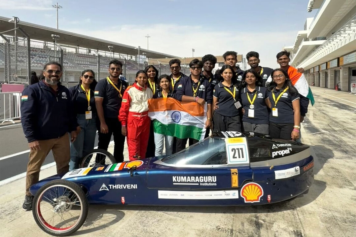Kumaraguru Institutions secures historic podium finish at Shell Eco-Marathon 2026 in Qatar