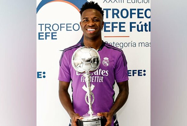 Real Madrid's Vinicius Junior wins EFE Trophy for the Best Ibero-American player