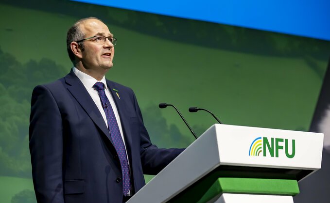 NFU president Tom Bradshaw