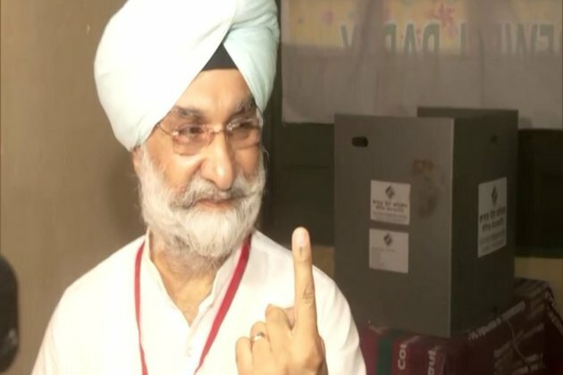 BJP candidate Taranjit Singh Sandhu casts his vote in Amritsar, urges people to vote for development