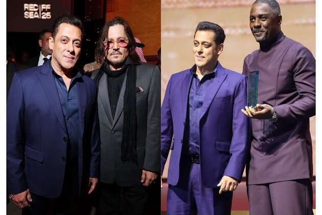 Salman Khan poses with Johnny Depp at Red Sea Film Festival, honours Hollywood star Idris Elba
