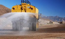 Caminhão com sistema WDS 2.0 da Caterpillar