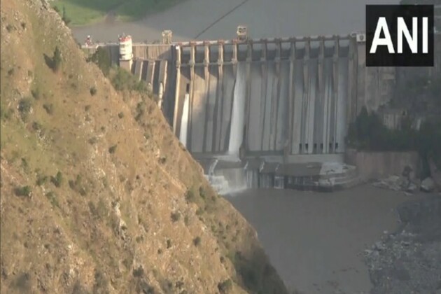 J-K: Gate of Salal dam in Reasi district opened