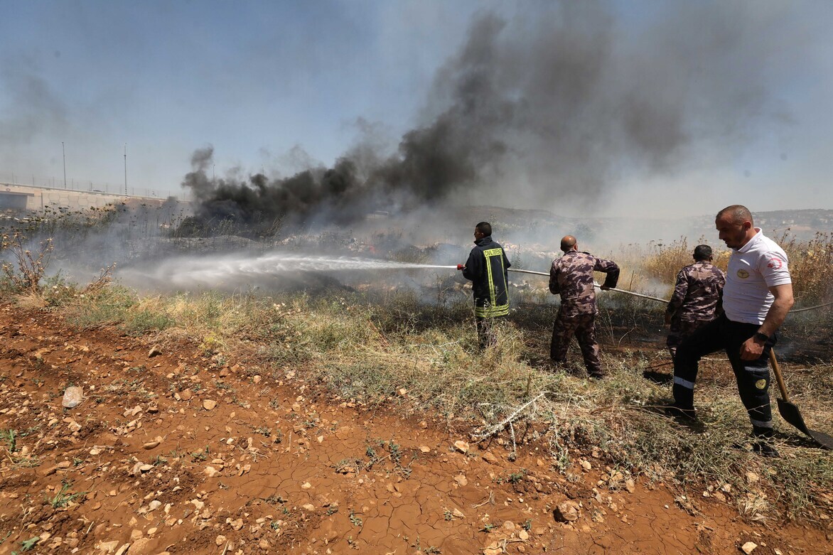 MIDEAST-NABLUS-FIRE