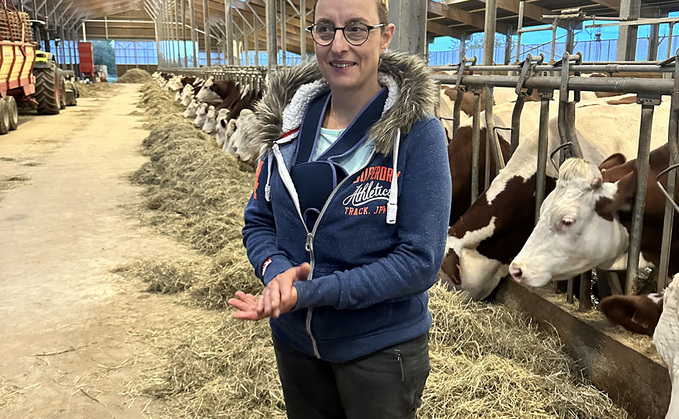 French farmer, Marie Roy, supplies milk for Comte cheese making