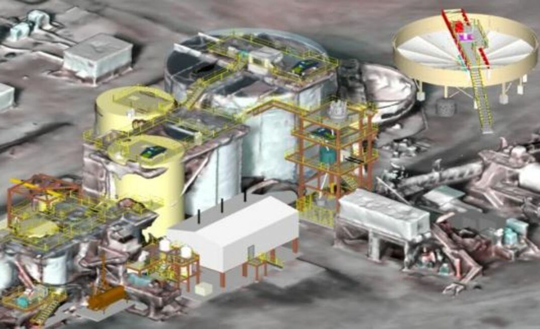 A 3D schematic of the refurbished mill.