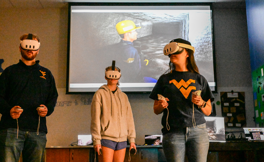 WVU students test mine safety augmented reality systems