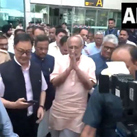 NDA's VP candidate CP Radhakrishnan arrives in Delhi, greeted by Union Ministers and Delhi CM