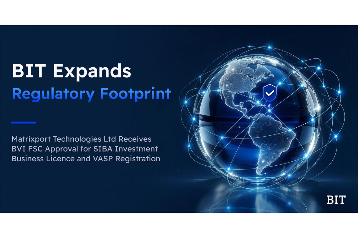 BIT Expands Regulatory Footprint with BVI FSC Approval for Matrixport Technologies Ltd