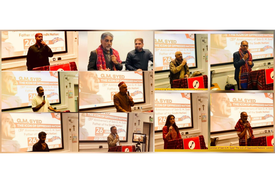 JSFM Seminar in London marks GM Syed Anniversary, calls for self-determination and release of political prisoners