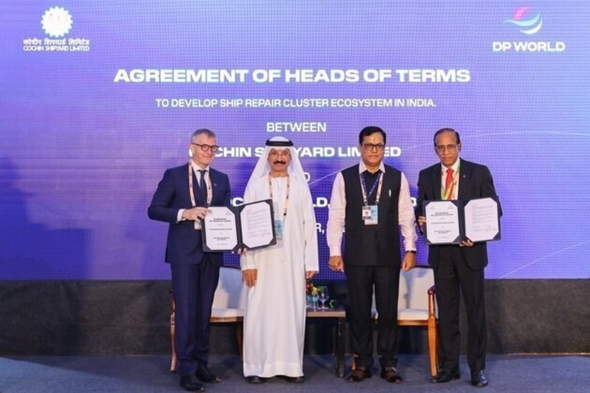 Drydocks World, Cochin Shipyard Limited enter agreement to enhance India's first ship repair cluster in Kerala