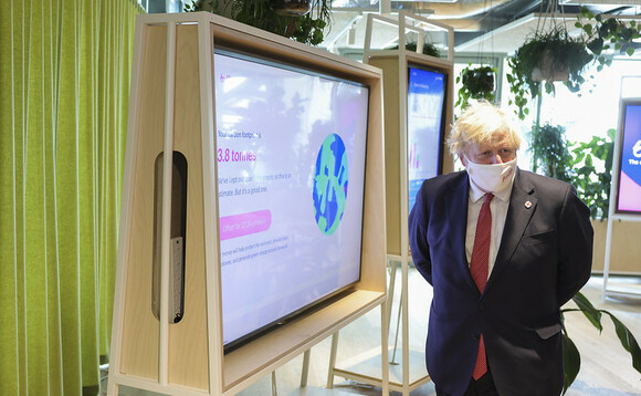 Boris Johnson on his visit to Bulb's new London HQ in July | Credit: Number 10