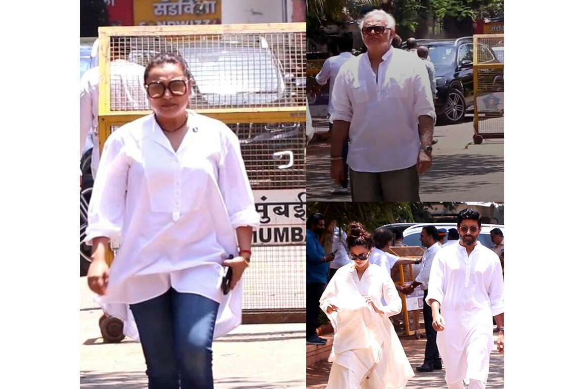 Rani Mukerji, Farhan Akhtar, Boney Kapoor, more B-Town celebs reach Nirmal Kapoor's funeral