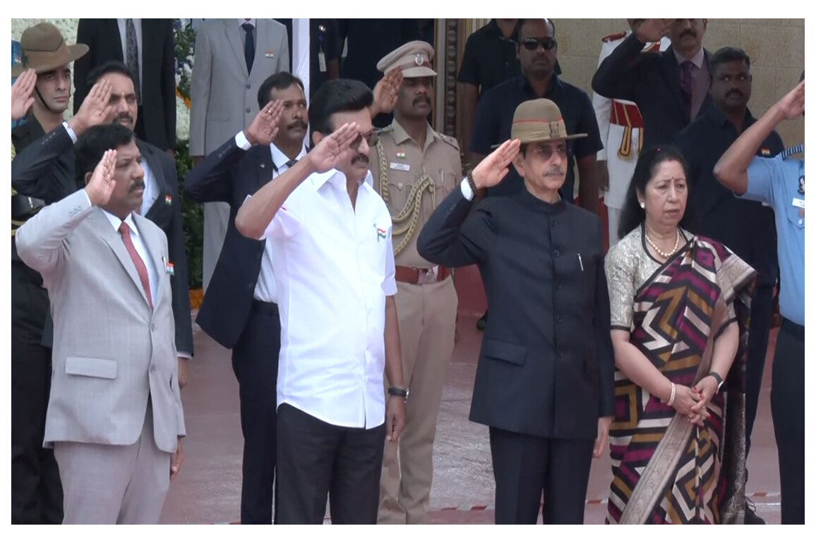 R-Day: TN Governor RN Ravi unfurls National Flag in Chennai, CM MK Stalin presents gallantry awards