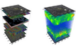  A conventional exploration model (left) and SensOre's DPT data cube.