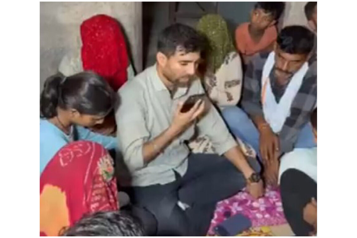 Rajasthan: NSUI Chief Vinod Jakhar meets NEET aspirant Pradeep Meghwal's family; facilitates talk with Rahul Gandhi