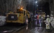  A dump truck operating underground on Murray & Roberts Cementation's Kalagadi Manganese mine contract