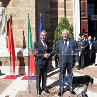 ITALY-ROME-CHINA-WANG YI-FM-MEETING-PRESS