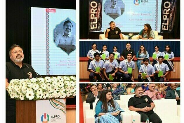 Eminent Mythologist Devdutt Pattanaik speaks on 'Culture and Globalization' at Elpro International School