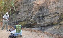 An outcrop at Edenville's Rukwa deposit in Tanzania.