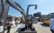  School students interacting with equipment and simulators Hillhead - the UK industry’s largest exhibition for quarrying, construction and recycling