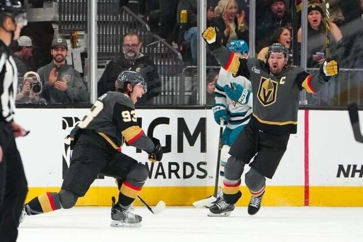 Golden Knights erupt for 5 goals in 1st, maintain dominance over Sharks