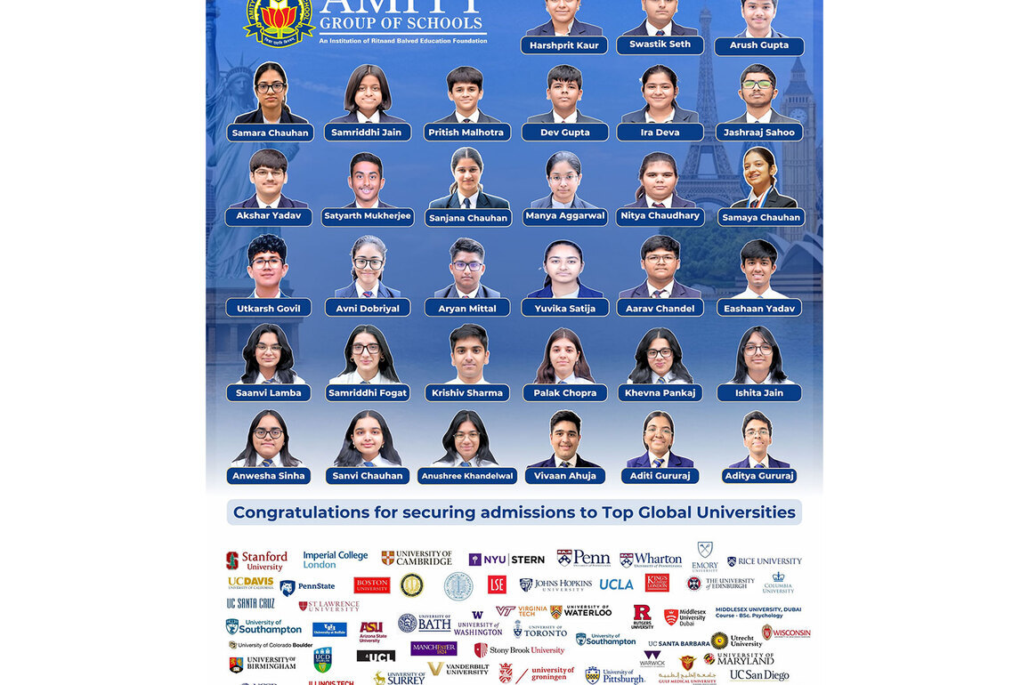 Amity Students Secure Offers from Top Global Universities