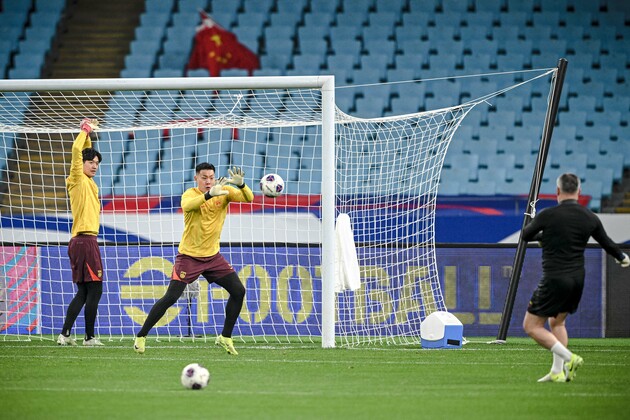 (SP)CHINA-HANGZHOU-FOOTBALL-FIFA WORLD CUP QUALIFIER-PRESS CONFERENCE-TRAINING(CN)