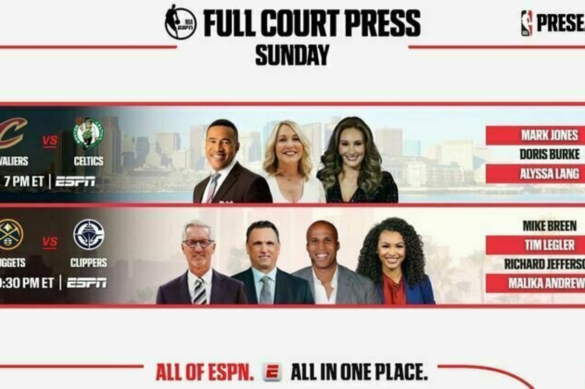 ESPN Continues its Coverage of the 2025 NBA Preseason with Doubleheader Featuring Cleveland Cavaliers vs. Boston Celtics and Denver Nuggets vs. LA Clippers