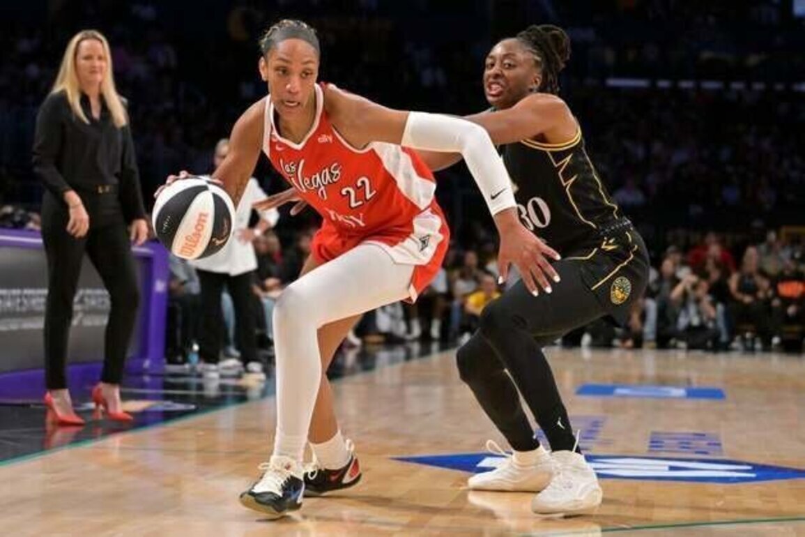 A'ja Wilson scores 25 points to carry Aces past Sparks
