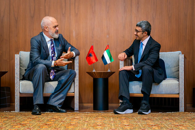 Abdullah bin Zayed meets Albanian Prime Minister in New York